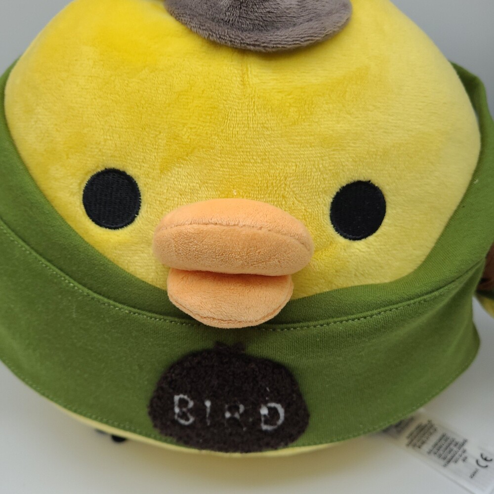 San-X Kiiroitori Always with Rilakkuma Plush Green Hoodie Backpack Cap 23cm